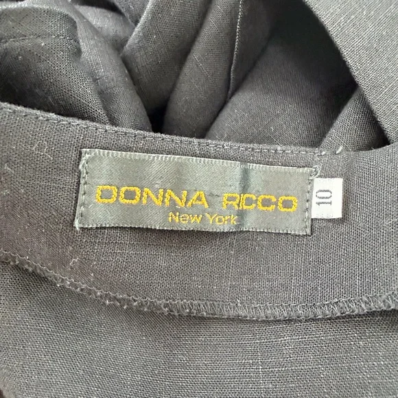 Donna Ricco Classic Black Midi Dress - Picture 7 of 8